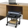 A Picture of product SAF-5206BL Safco® Underdesk Printer/Fax Stand Engineered Wood, 2 Shelves, 19" x 16" 13.5", Black