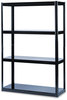 A Picture of product SAF-5246BL Safco® Boltless Shelving Steel Five-Shelf, 48w x 18d 72h, Black