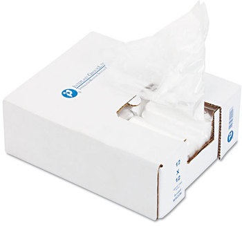 Inteplast Group Ice Bucket Liner Bags,  6 x 6 x 12, 3qt, .5mil, Clear, 1000/Carton