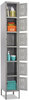 A Picture of product SAF-5524GR Safco® Box Lockers Locker, 12w x 18d 78h, Two-Tone Gray