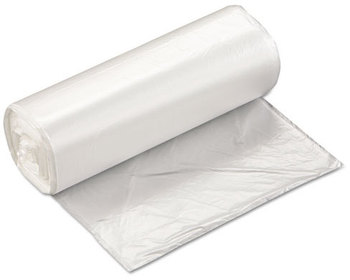 Inteplast Group High-Density Commercial Can Liners,  24 x 33, 16gal, 5mic, Clear, 50/Roll, 20 Rolls/Carton