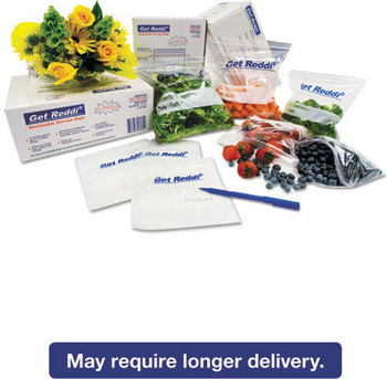 Inteplast Group Food Bags,  10 x 4 x 20, 18-Quart, 0.68 Mil, Clear, 1000/Carton
