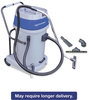 A Picture of product MFM-WVP20 Mercury Floor Machines Storm Wet/Dry Tank Vac,  Dual Motor, 20 Gallon Poly Tank, Gray