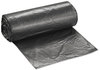 A Picture of product IBS-S243308K Inteplast Group High-Density Commercial Can Liners,  24 x 33, 16gal, 8mic, Black, 50/Roll, 20 Rolls/Carton