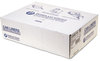 A Picture of product IBS-S366014N Inteplast Group High-Density Interleaved Commercial Can Liners,  36 x 60, 55-gal, 14 mic, Clear, 25/Roll, 8/CT