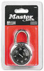 A Picture of product MLK-1500D Master Lock® Combination Lock,  Stainless Steel, 1 15/16" Wide, Black Dial
