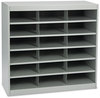 A Picture of product SAF-9264GR Safco® E-Z Stor® Steel Project Organizers,  18 Pockets, 37 1/2 x 15 3/4 x 36 1/2