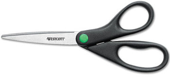 Westcott® KleenEarth® Scissors,  8" Straight, Black