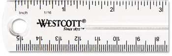Westcott® Transparent Plastic Ruler,