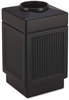A Picture of product SAF-9475BL Safco® Canmeleon™ Recessed Panel Receptacles,  Square, Polyethylene, 38gal, Textured Black