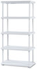 A Picture of product ICE-20853 Iceberg Rough N Ready™ Open Storage System,  Resin, 36w x 18d x 74h, Platinum