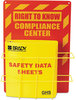 A Picture of product LMT-H121370 LabelMaster® HCS/GHS SDS Compliance Center,  14 x 20, Yellow/Red