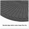 A Picture of product MLL-EGDDF030804 Guardian EcoGuard™ Double Fan Diamond Floor Mat. 36 x 96 in. Charcoal.