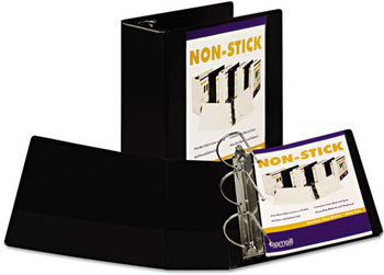 Samsill® Nonstick D-Ring View Binder,  11 x 8-1/2, 5" Capacity, Black