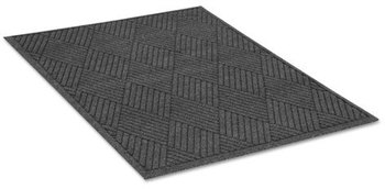Guardian EcoGuard™ Rectangular Diamond Floor Mat. 36 X 60 in. Charcoal.