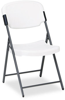 Iceberg Rough 'N Ready Folding Chair,  Steel Frame, Charcoal