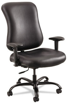 Safco® Optimus™ High Back Big & Tall Chair and Vinyl, Supports Up to 400 lb, 19" 22" Seat Height, Black