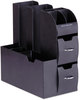 A Picture of product EMS-CAD01BLK Mind Reader Coffee Condiment and Accessory Caddy,  5 2/5 x 11 x 12 3/5, Black