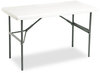 A Picture of product ICE-65203 Iceberg IndestrucTable Too™ 1200 Series Rectangular Folding Table,  48w x 24d x 29h, Platinum
