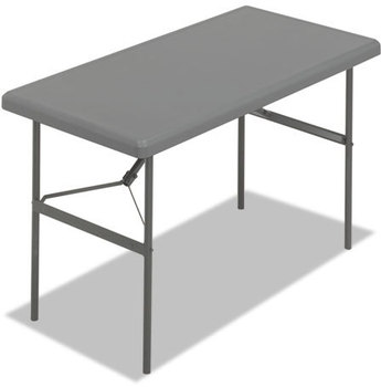 Iceberg IndestrucTable Too™ 1200 Series Rectangular Folding Table,  48w x 24d x 29h, Charcoal