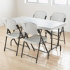 A Picture of product ICE-65213 Iceberg IndestrucTable Too™ 1200 Series Rectangular Folding Table,  60w x 30d x 29h, Platinum