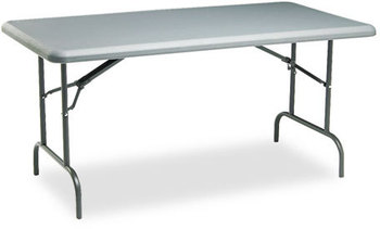 Iceberg IndestrucTable Too™ 1200 Series Rectangular Folding Table,  60w x 30d x 29h, Charcoal