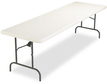 Iceberg IndestrucTable Too™ 1200 Series Rectangular Folding Table,  96w x 30d x 29h, Platinum