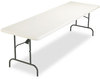 A Picture of product ICE-65233 Iceberg IndestrucTable Too™ 1200 Series Rectangular Folding Table,  96w x 30d x 29h, Platinum