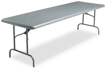Iceberg IndestrucTable Too™ 1200 Series Rectangular Folding Table,  96w x 30d x 29h, Charcoal
