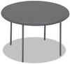 A Picture of product ICE-65247 Iceberg IndestrucTable Too™ 1200 Series Round Folding Table,  48 dia x 29h, Charcoal