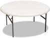 A Picture of product ICE-65263 Iceberg IndestrucTable Too™ 1200 Series Round Folding Table,  60 dia x 29h, Platinum