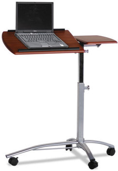 Mayline® Laptop Computer Caddy,  29-1/2w x 20d x 27 to 38h, Medium Cherry