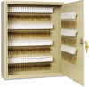 A Picture of product MMF-201920003 SteelMaster® Uni-Tag™ Key Cabinet,  200-Key, Steel, Sand, 16 1/2 x 4 7/8 x 20 1/8