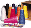 A Picture of product PAC-00590 Pacon® Trait-tex® Double Weight Yarn Cones,  2 oz, Assorted Colors, 12/Box