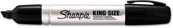 Sharpie® King Size™ Permanent Marker,  Chisel Tip, Black, Dozen