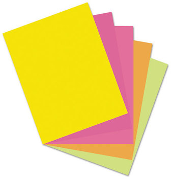 Pacon® Array® Card Stock,  65 lb., Letter, Assorted Hyper Colors, 50 Sheets/Pack