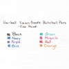 A Picture of product SAN-1734903 uni-ball® VISION Needle™ Stick Roller Ball Pen,  Black Ink, Fine, Dozen
