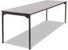 A Picture of product ICE-65837 Iceberg Maxx Legroom™ Folding Table,  96w x 30d x 29-1/2h, Gray/Charcoal