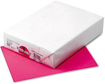 Pacon® Kaleidoscope® Multipurpose Colored Paper,  24lb, 8-1/2 x 11, Hot Pink, 500 Shts/Rm