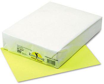 Pacon® Kaleidoscope® Multipurpose Colored Paper,  24lb, 8-1/2 x 11, Hyper Yellow, 500/Rm