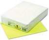 A Picture of product PAC-102200 Pacon® Kaleidoscope® Multipurpose Colored Paper,  24lb, 8-1/2 x 11, Hyper Yellow, 500/Rm