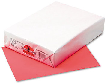 Pacon® Kaleidoscope® Multipurpose Colored Paper,  24lb, 8-1/2 x 11, Coral Red, 500/Ream