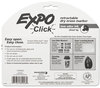 A Picture of product SAN-1741918 EXPO® Click™ Dry Erase Marker,  Chisel Tip, Black, 3/Pack