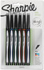 A Picture of product SAN-1742661 Sharpie® Permanent Ink Pen,  Black Ink, Fine, 4/Pack