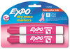 A Picture of product SAN-1742838 EXPO® Pink Ribbon Low-Odor Dry Erase Marker,  2/Pack