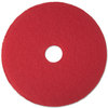 A Picture of product MMM-08388 3M™ Red Buffer Floor Pads 5100 Low-Speed 13" Diameter, 5/Carton
