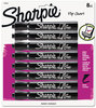 A Picture of product SAN-1760445 Sharpie® Flip Chart® Marker,  Bullet Tip, Black, 8/Card