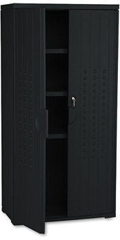 Iceberg OfficeWorks™ Storage Cabinet,  33w x 18d x 66h, Black