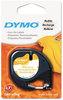 A Picture of product DYM-18771 DYMO® LetraTag® Fabric Iron-On Labels,  1/2" x 6 1/2 ft, White