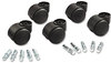 A Picture of product MAS-23620 Master Caster® Deluxe Casters,  Polyurethane, B and K Stems, 120 lbs./Caster, 5/Set
